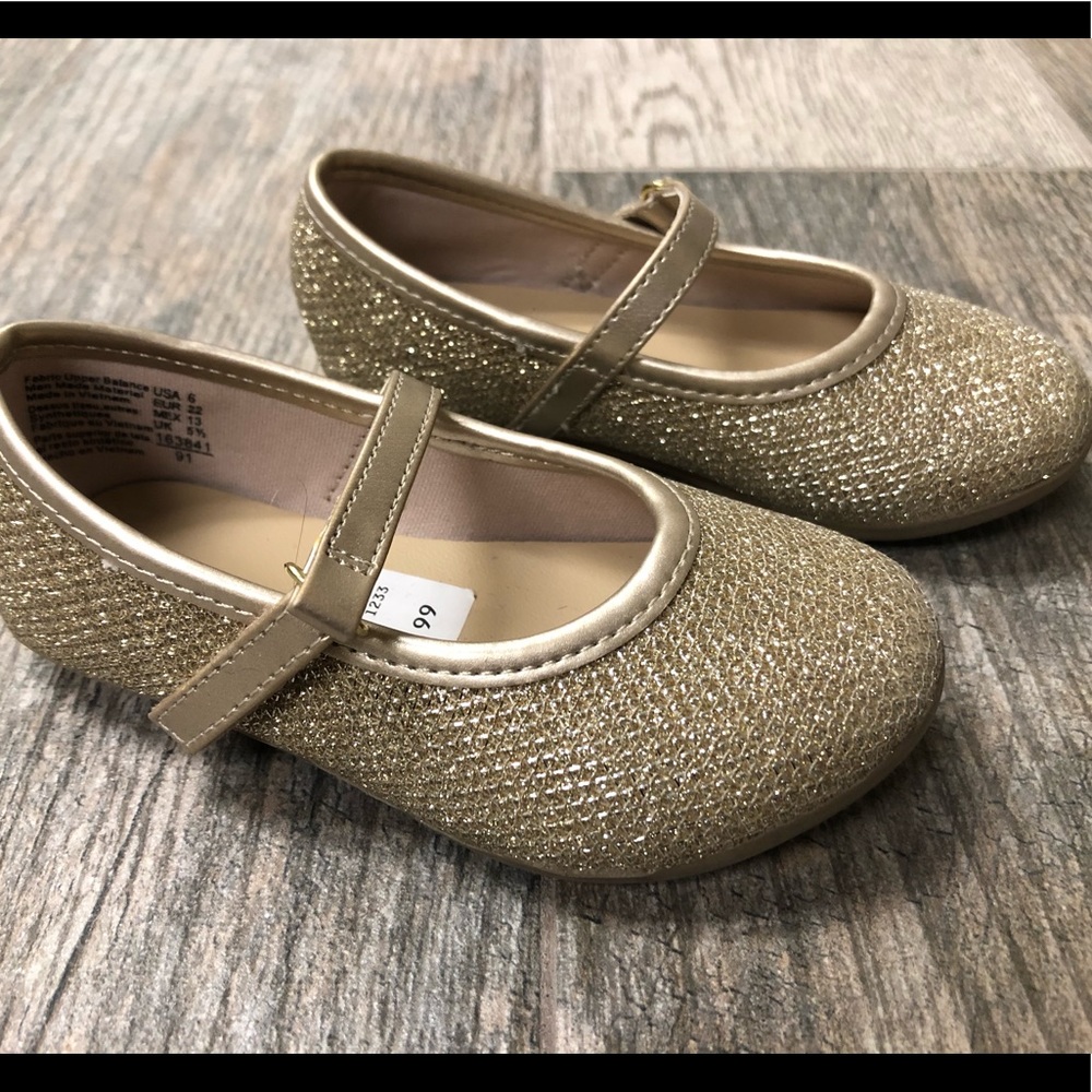 Gold Sparkle Dress Shoe
